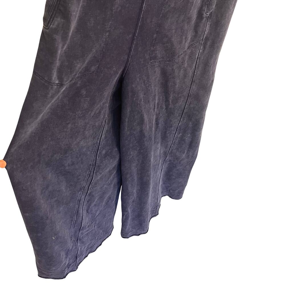 Daily Practice Anthropologie Palmra Jumpsuit Sz Medium Blue Wide Leg Boho Indie - Picture 6 of 12